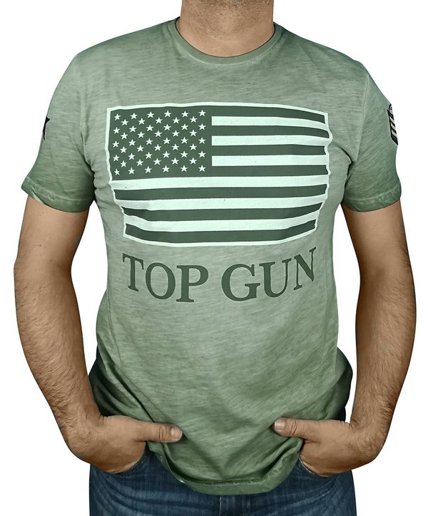 Top Gun T-Shirt TG 9008 military green/1544