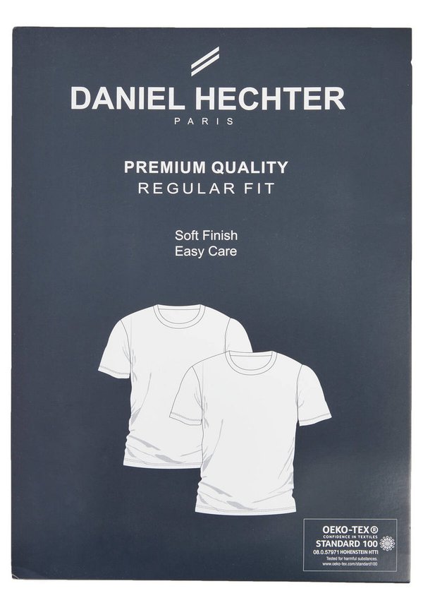 Daniel Hechter halbarm T-Shirt 76001-121915  Doppelpack Regular Fit Rund 910 silver