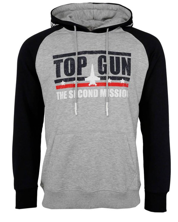 Top Gun 2022 Sweatshirt mit Kapuze Farbe: 1535 grey melange
