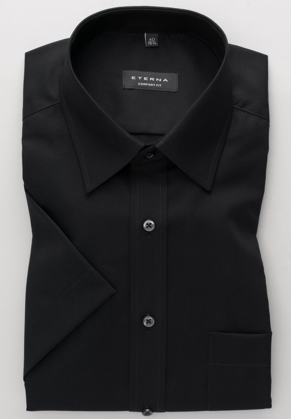 Eterna halbarm Hemd Comfort Fit 1100 K198 Farbe: schwarz